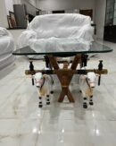Teak wood bullock cart set